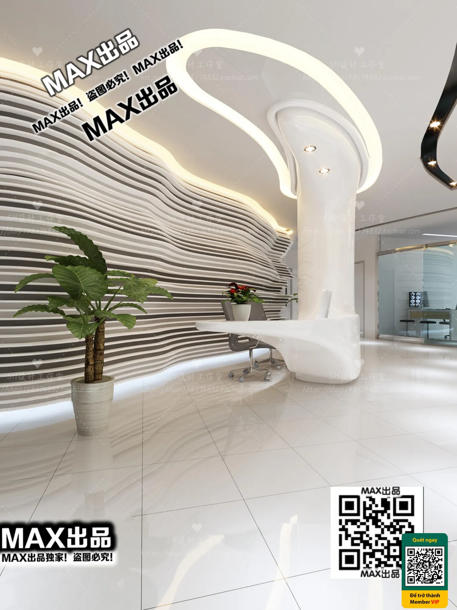 BEAUTY SALON – VRAY / CORONA – 3D MODEL – 4962