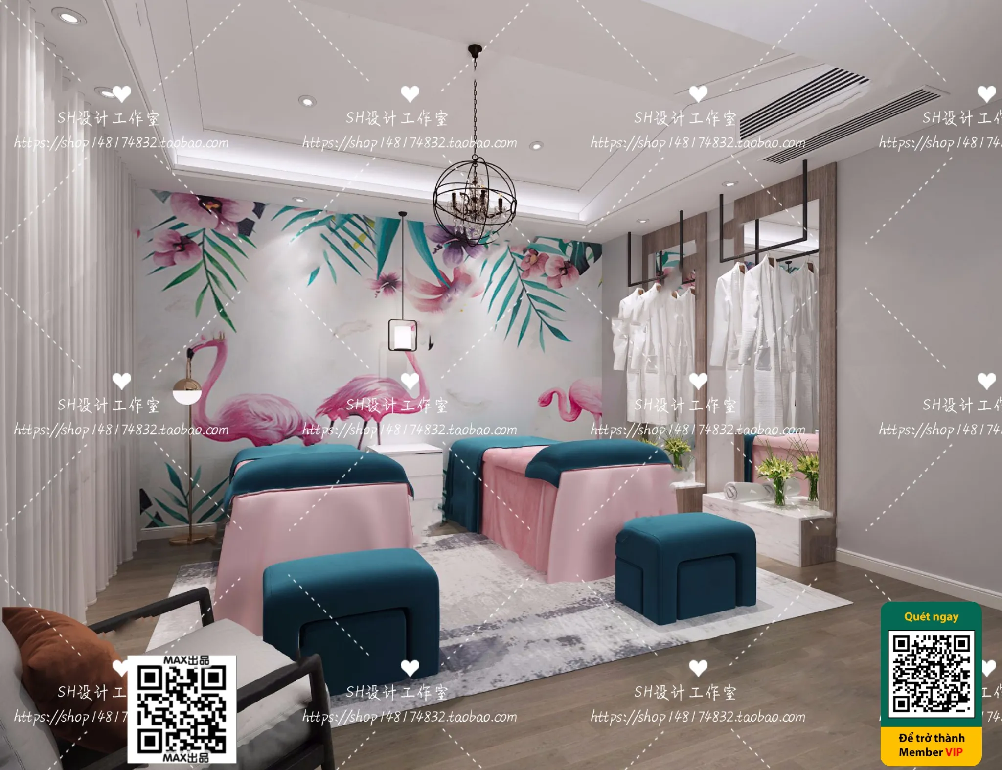 BEAUTY SALON – VRAY / CORONA – 3D MODEL – 4969