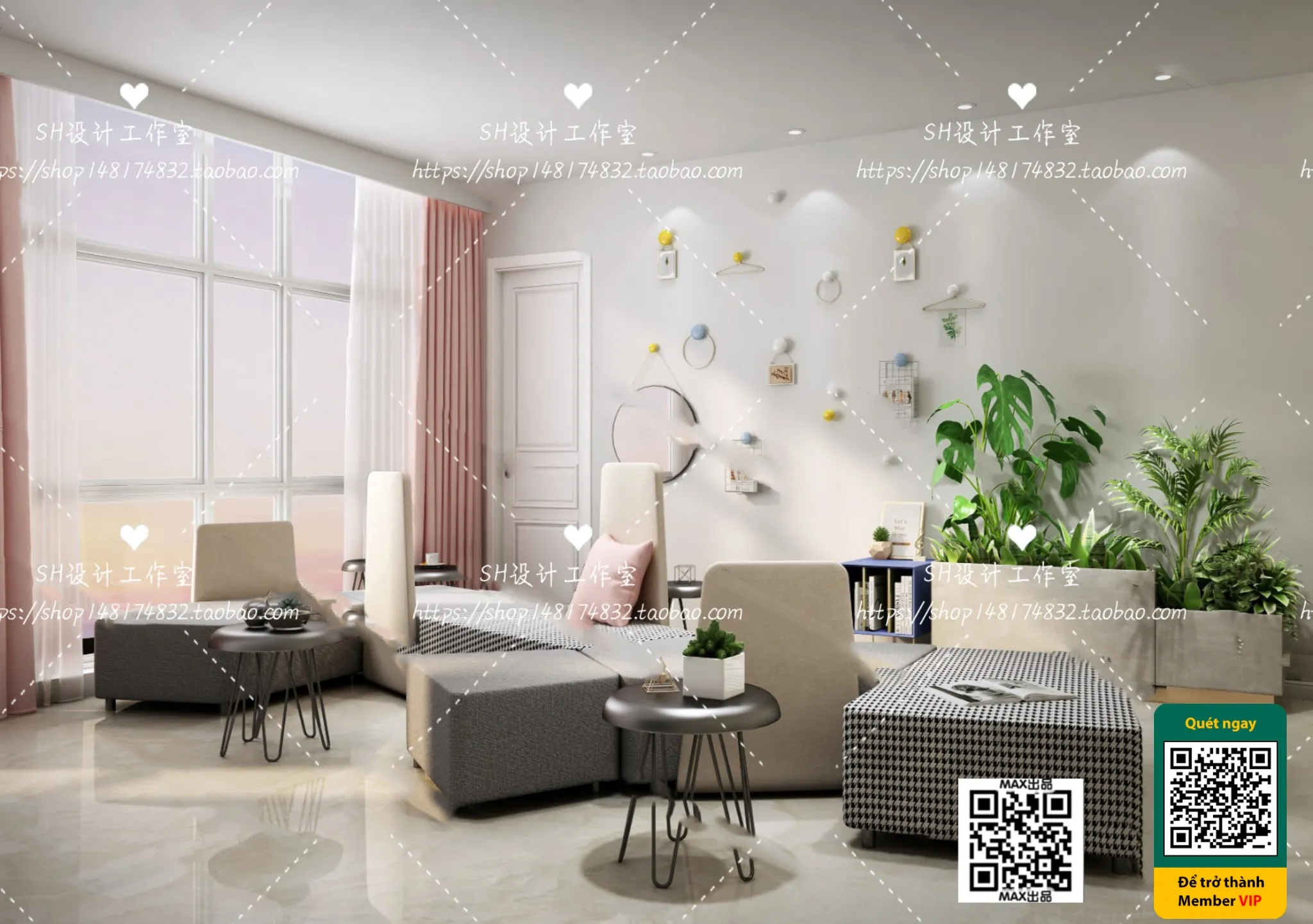 BEAUTY SALON – VRAY / CORONA – 3D MODEL – 4972