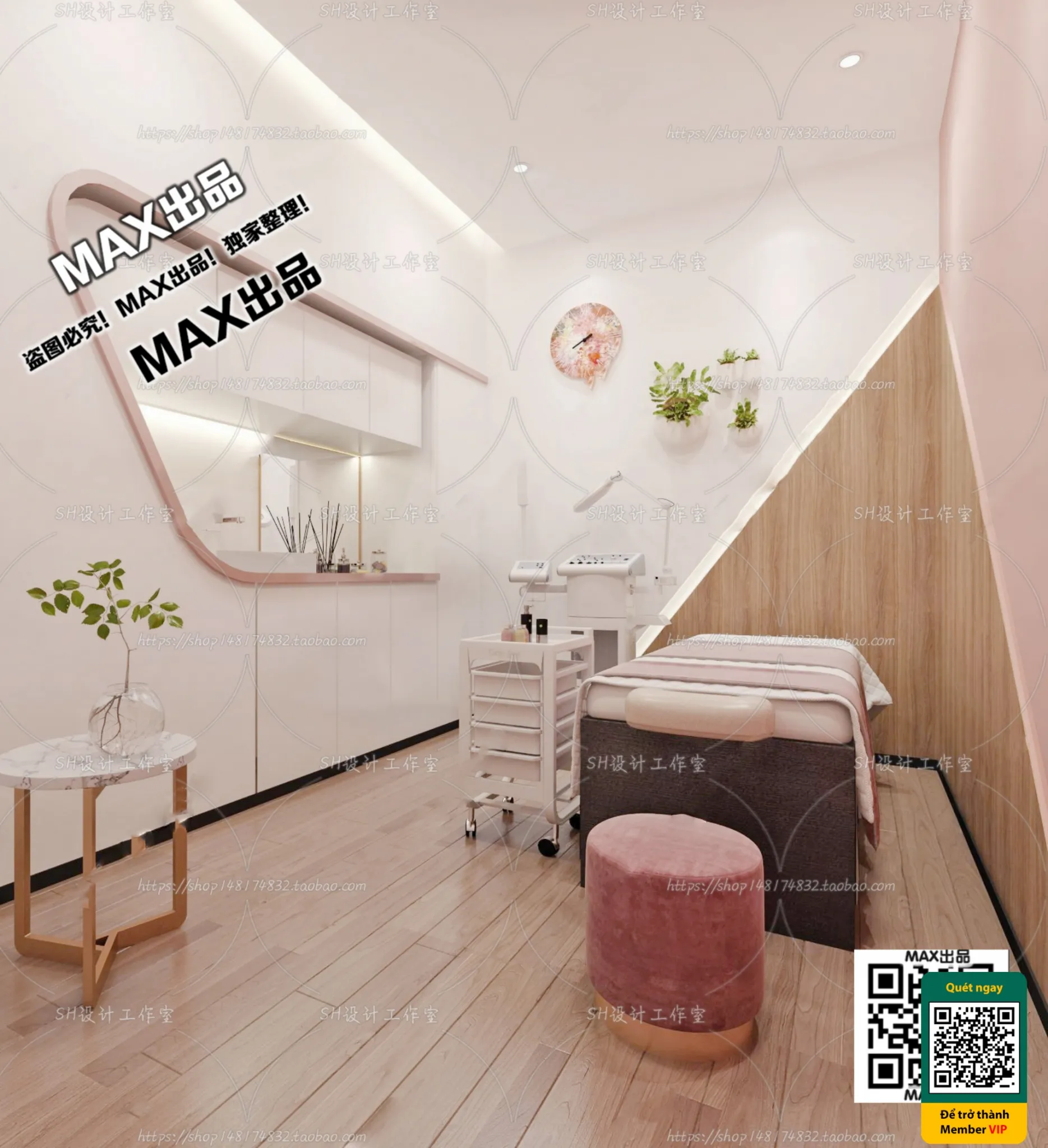 BEAUTY SALON – VRAY / CORONA – 3D MODEL – 5003