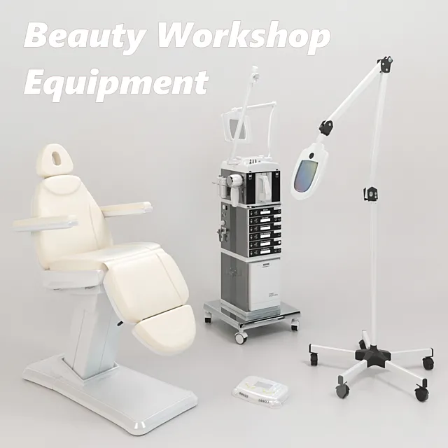 Beauty Workshop Equipment 3DS Max Model