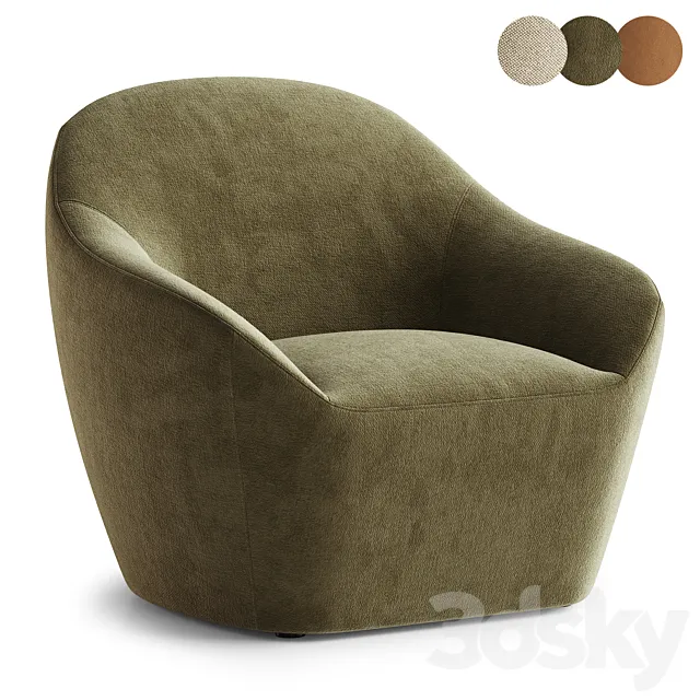 Becca armchair 3ds Max