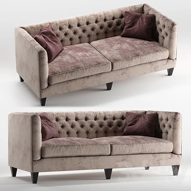 Beckett sofa by Bernhardt furniture 3DS Max Model