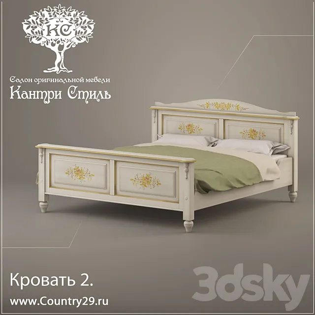 Bed 2. “Country Style” Alba 3DS Max Model