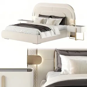 Bed 3D Download – Modern Style – 010