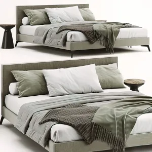 Bed 3D Download – Modern Style – 038