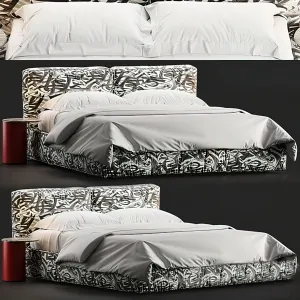 Bed 3D Download – Modern Style – 048