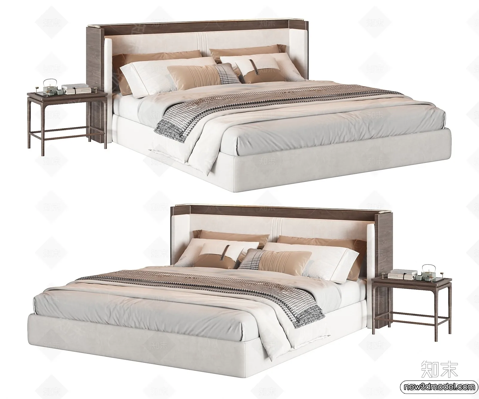 Bed 3D Models – 3D Furniture for Bedroom – 001