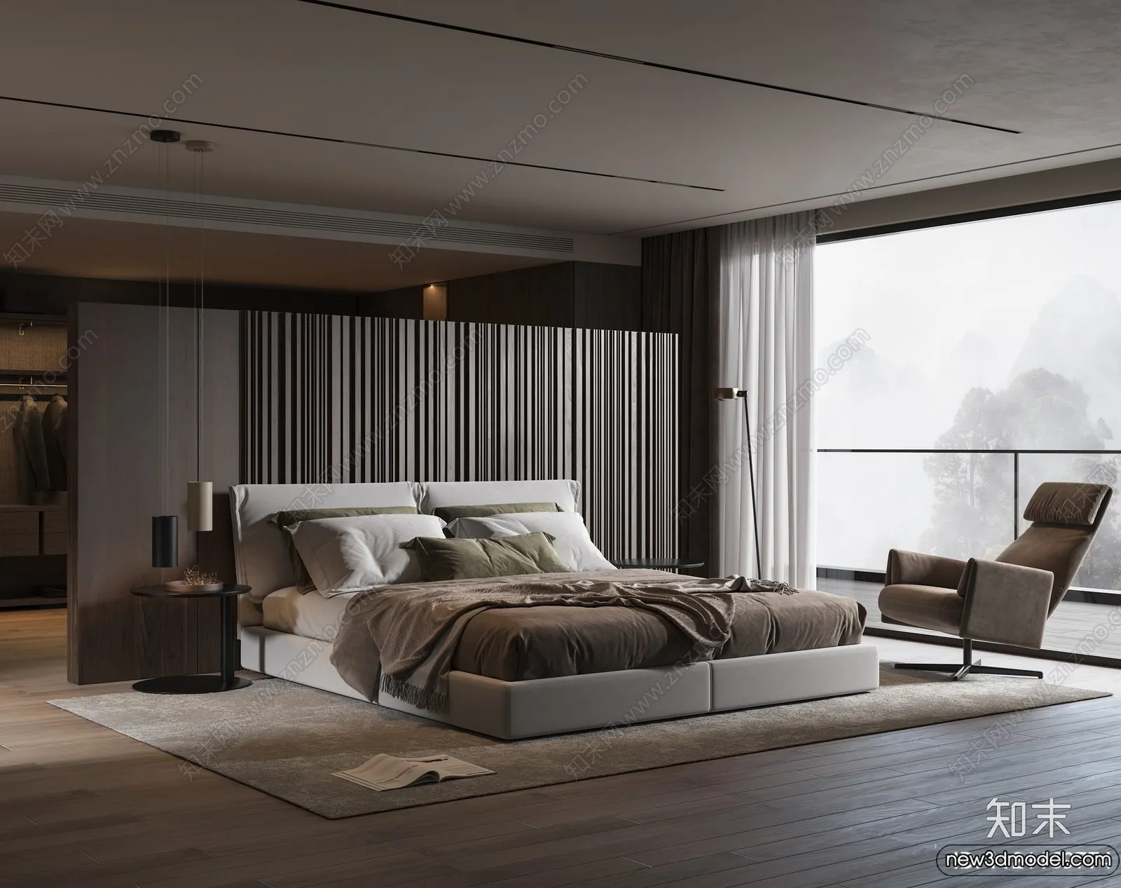 Bed 3D Models – 3D Furniture for Bedroom – 016