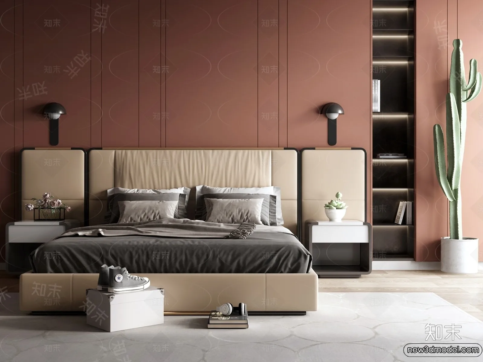 Bed 3D Models – 3D Furniture for Bedroom – 021