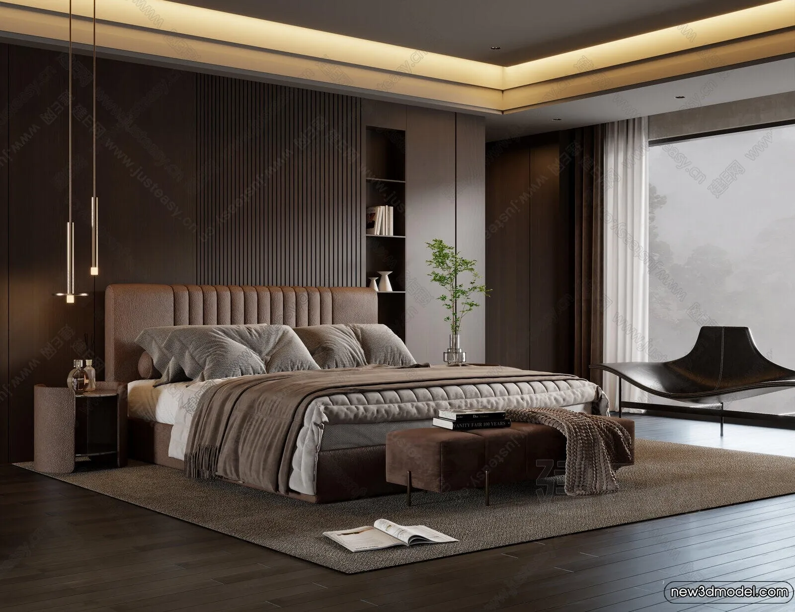 Bed 3D Models – 3D Furniture for Bedroom – 022