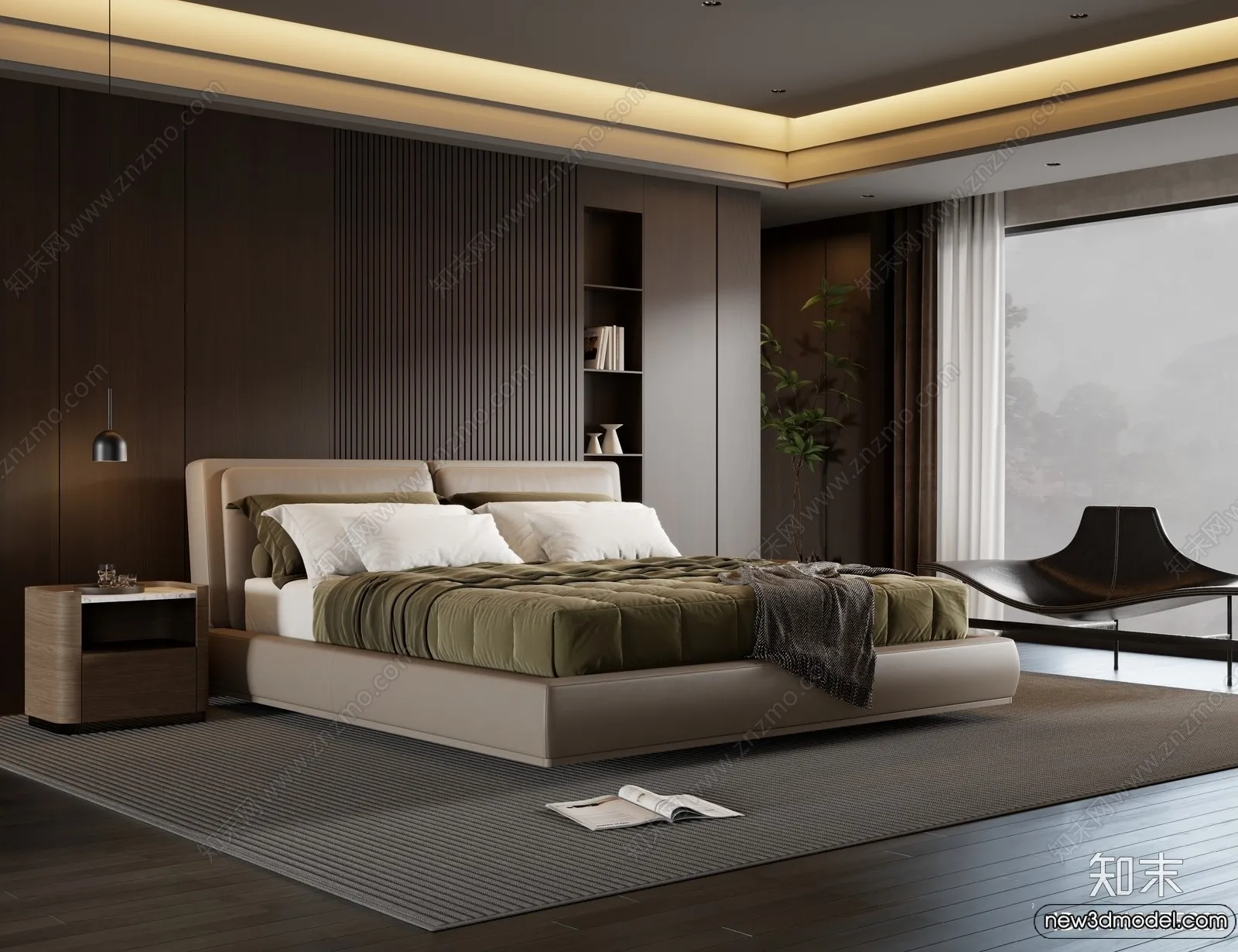 Bed 3D Models – 3D Furniture for Bedroom – 030