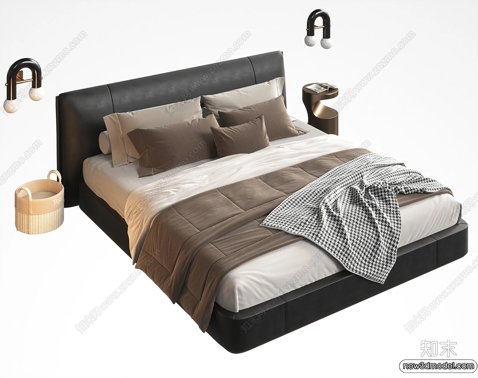 Bed 3D Models – 3D Furniture for Bedroom – 066