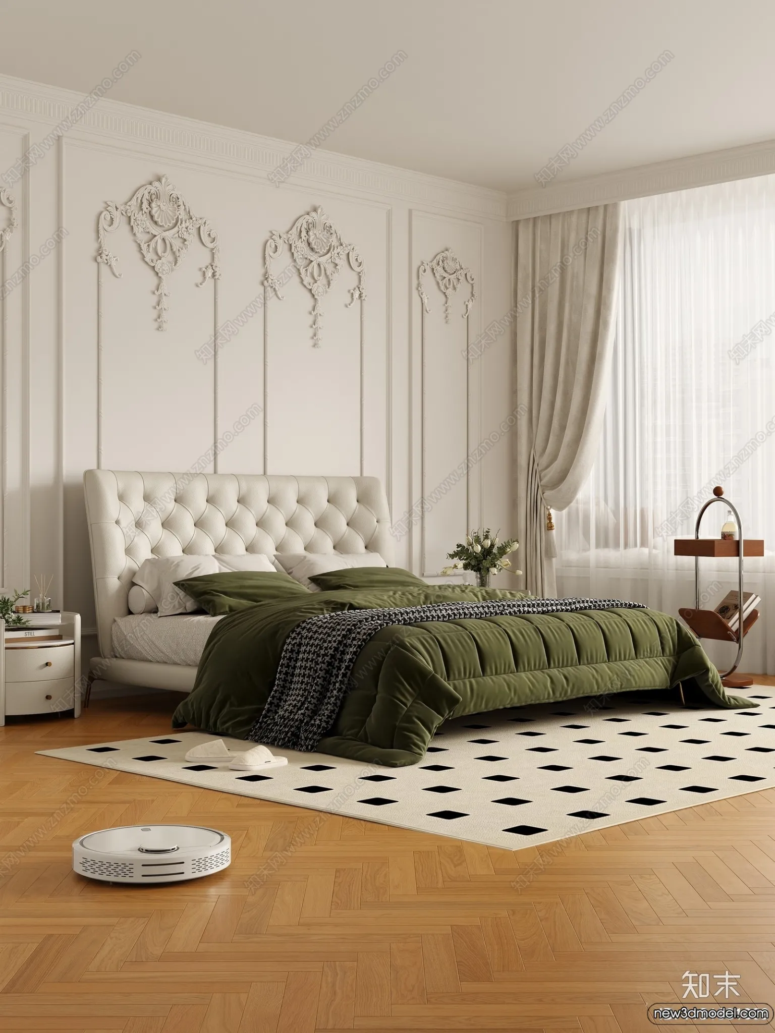 Bed 3D Models – 3D Furniture for Bedroom – 081