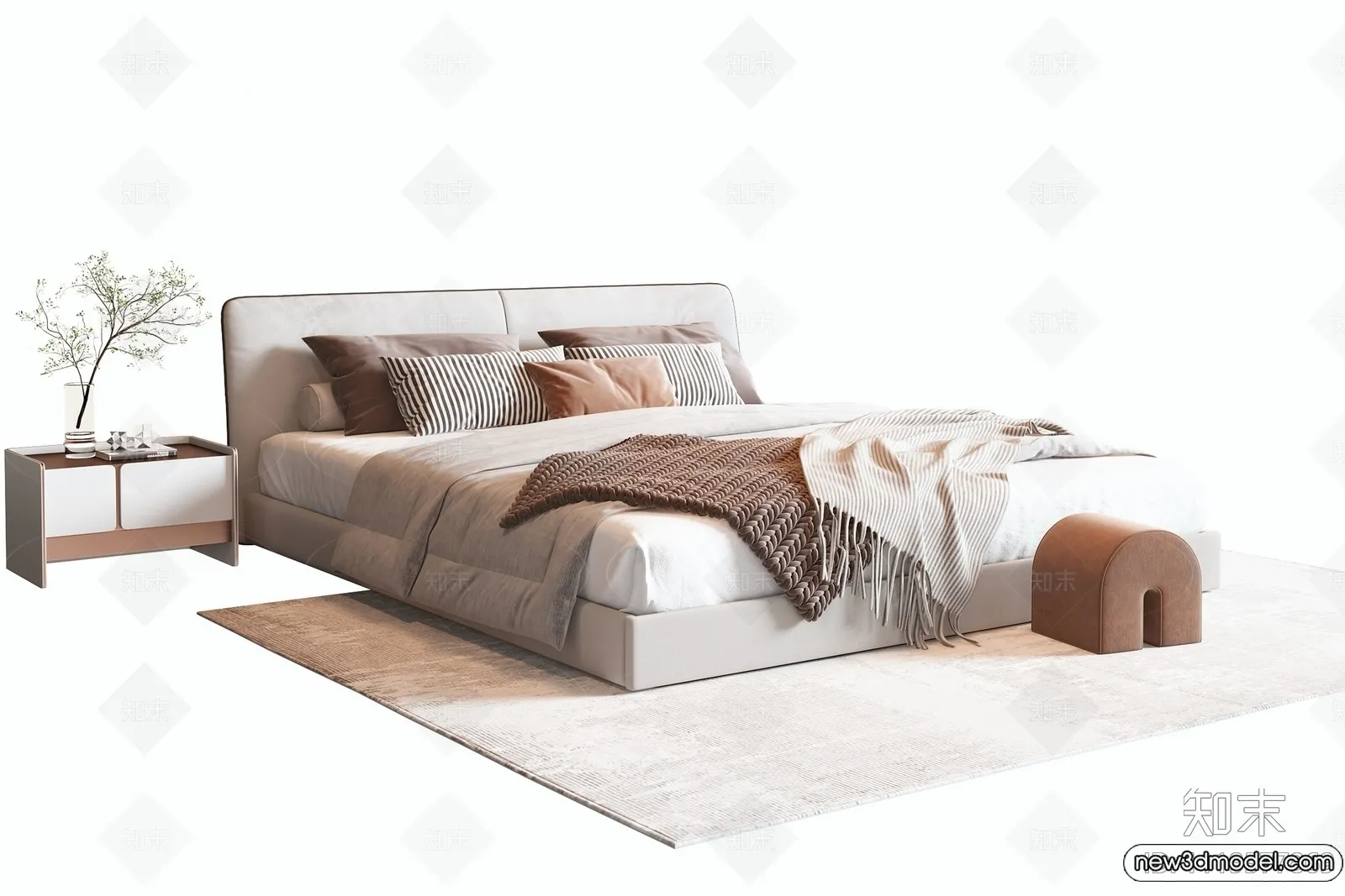 Bed 3D Models – 3D Furniture for Bedroom – 088