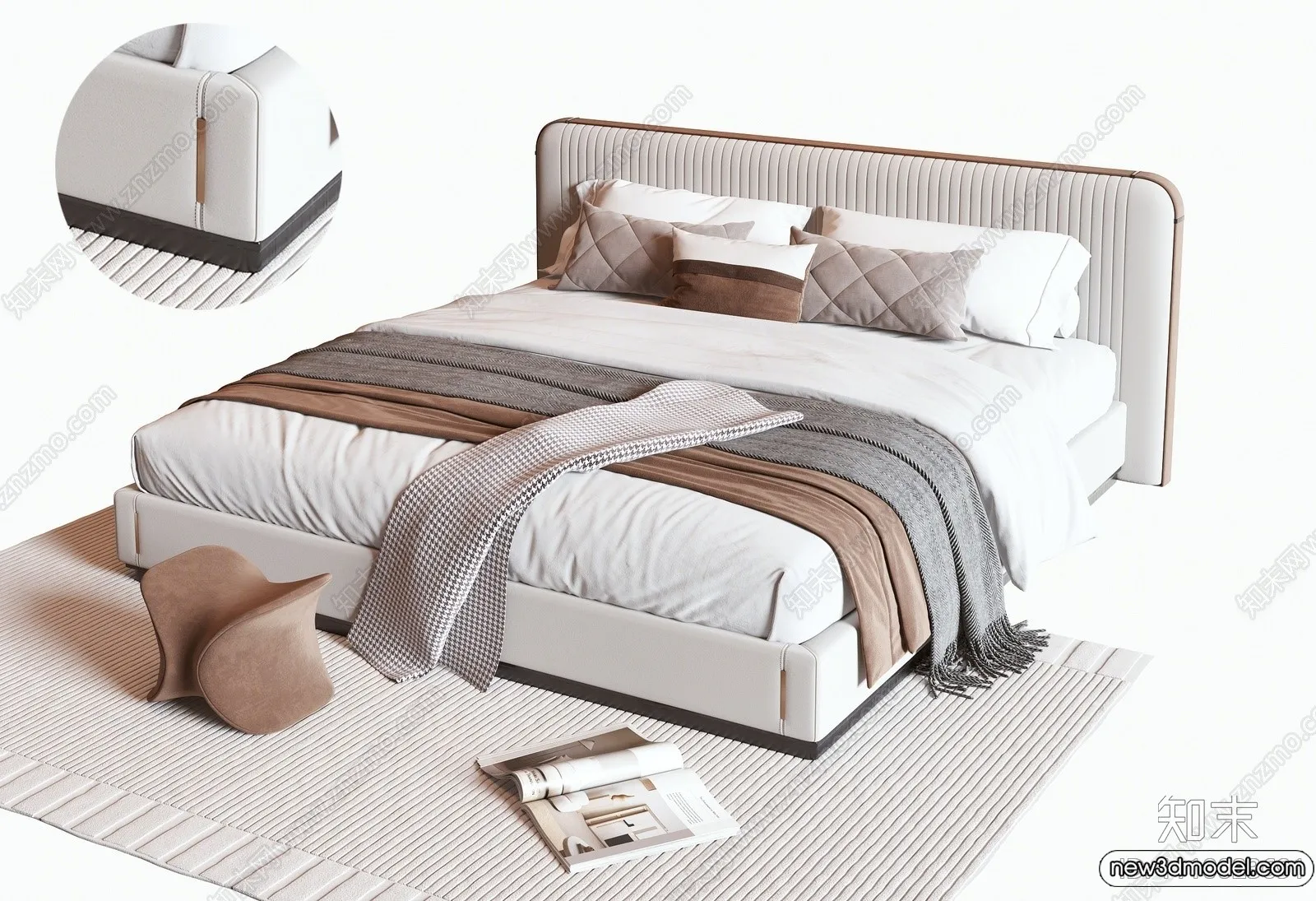 Bed 3D Models – 3D Furniture for Bedroom – 122