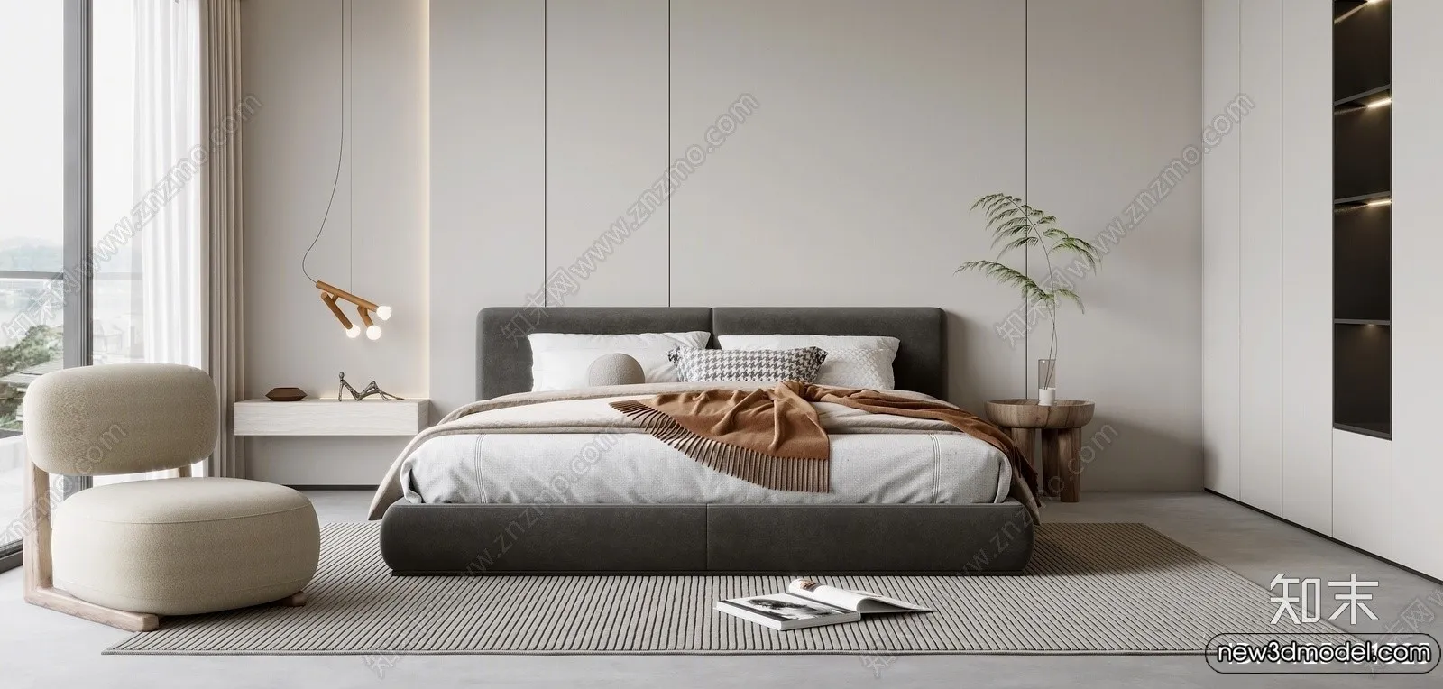 Bed 3D Models – 3D Furniture for Bedroom – 128