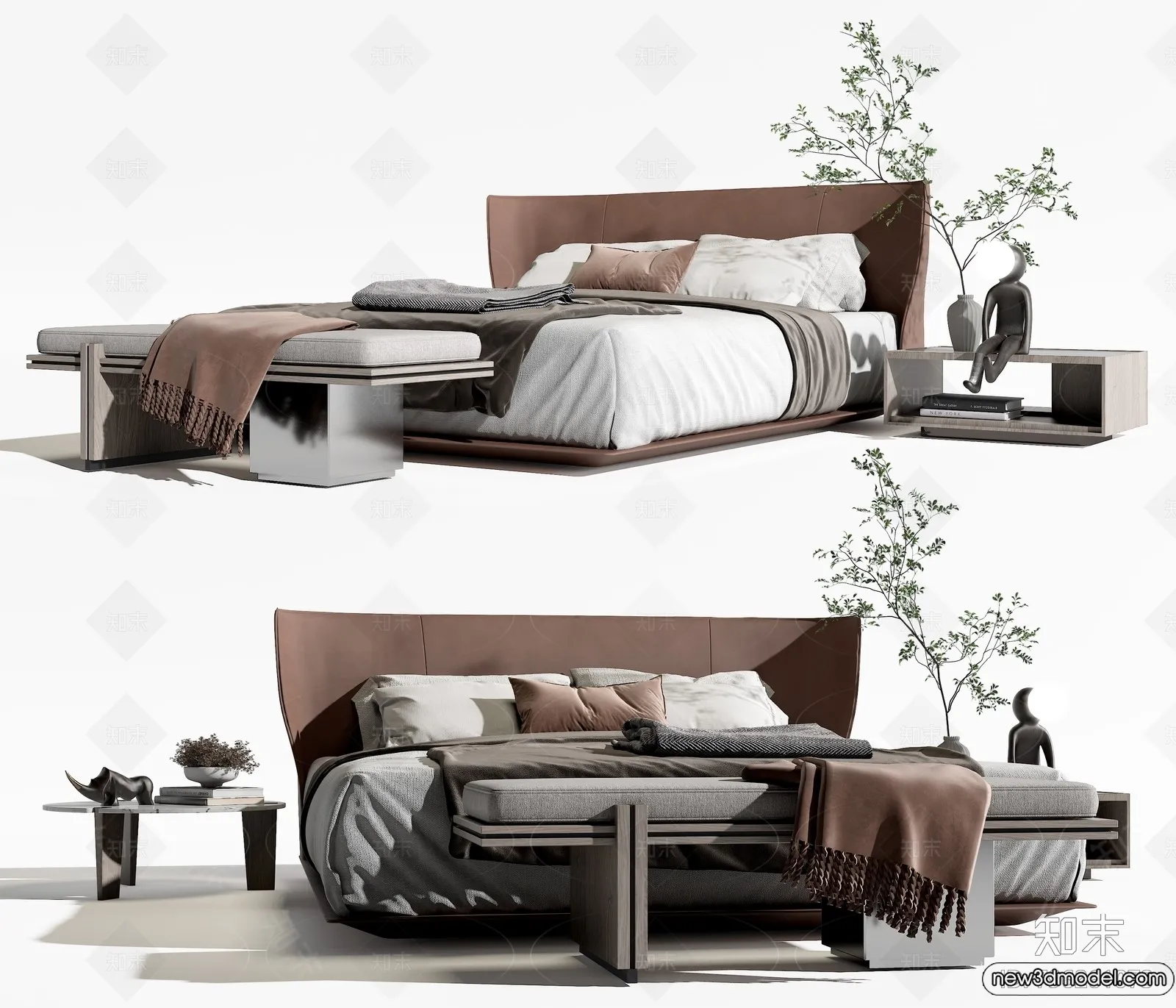 Bed 3D Models – 3D Furniture for Bedroom – 137