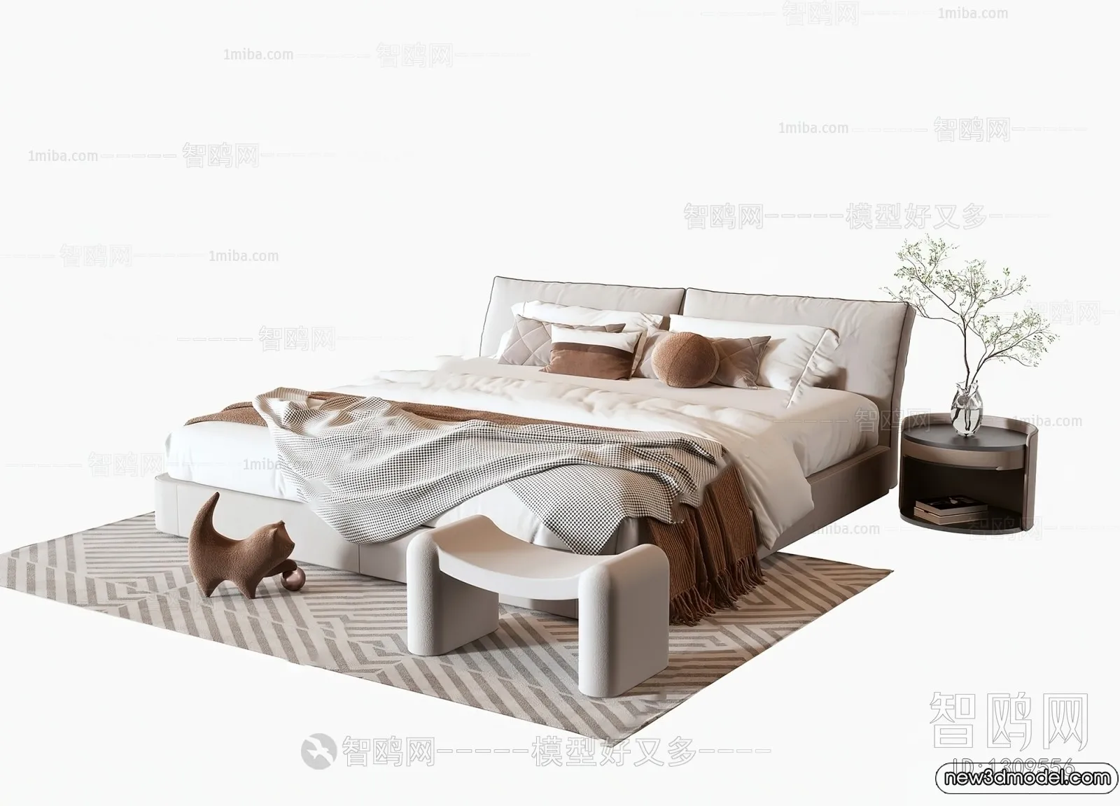 Bed 3D Models – 3D Furniture for Bedroom – 139