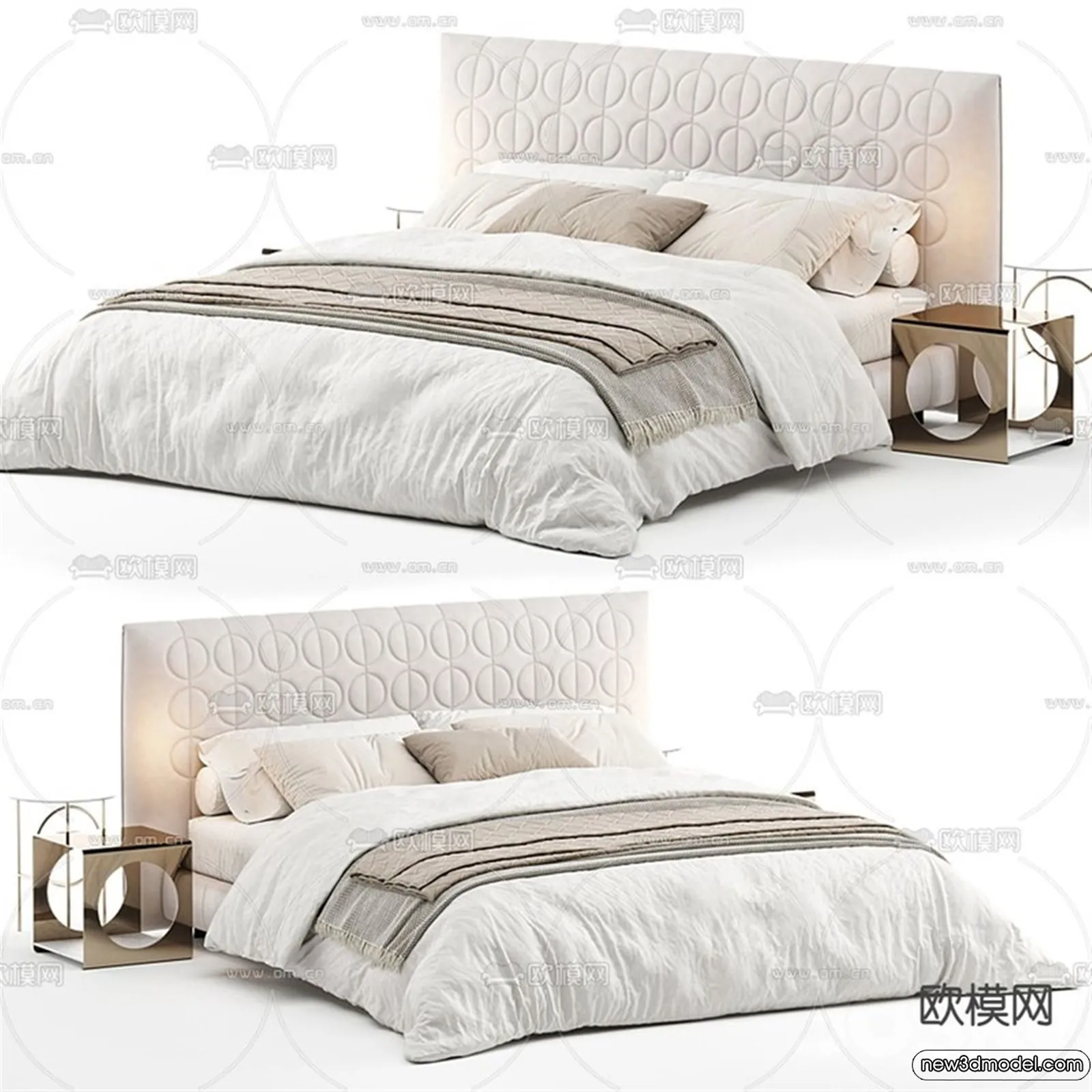 Bed 3D Models – 3D Furniture for Bedroom – 148