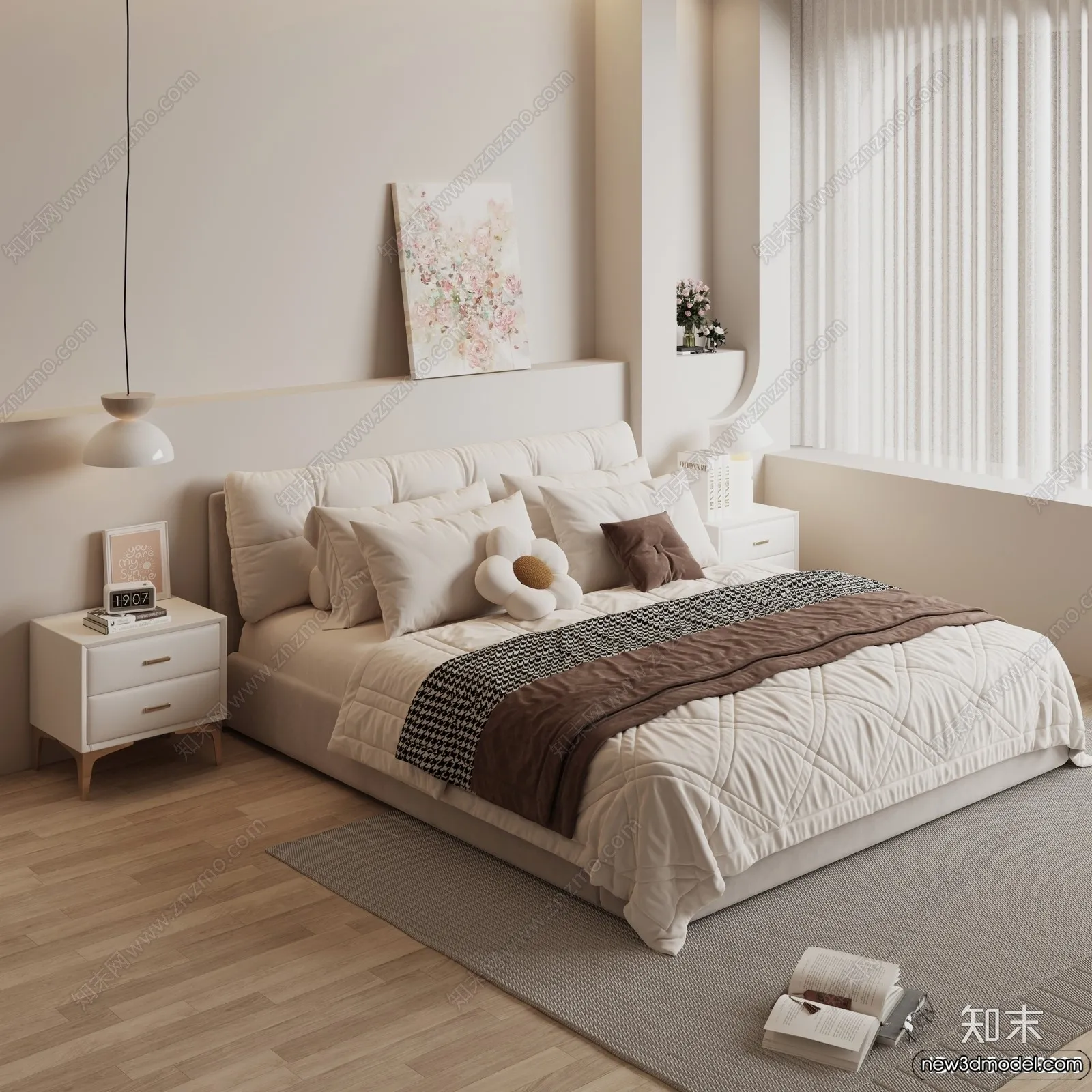 Bed 3D Models – 3D Furniture for Bedroom – 153