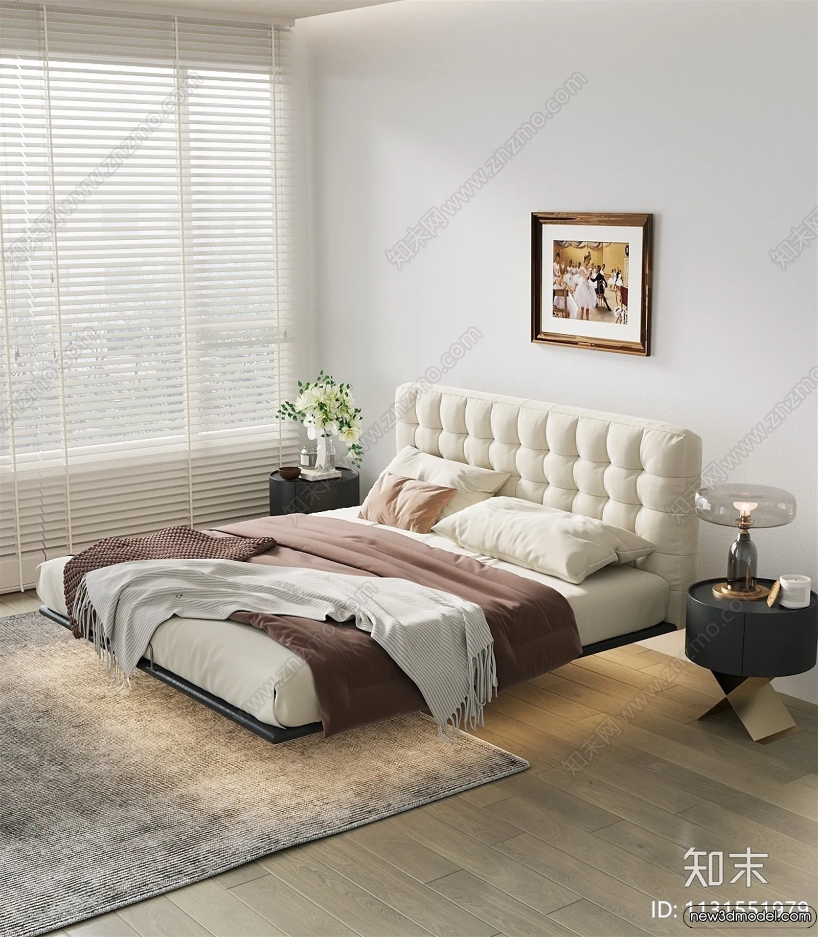 Bed 3D Models – 3D Furniture for Bedroom – 157