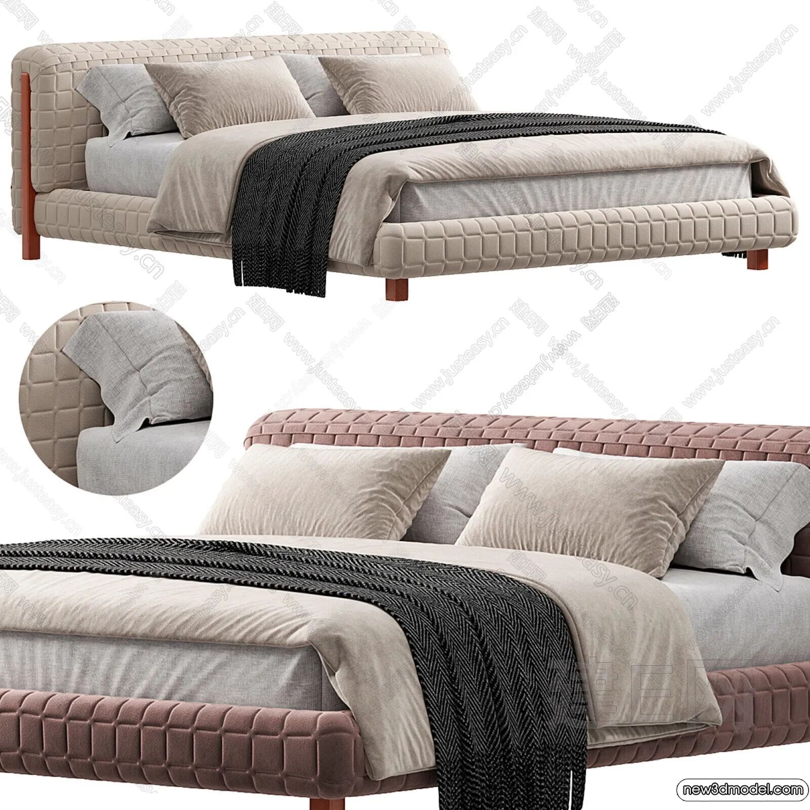 Bed 3D Models – 3D Furniture for Bedroom – 160