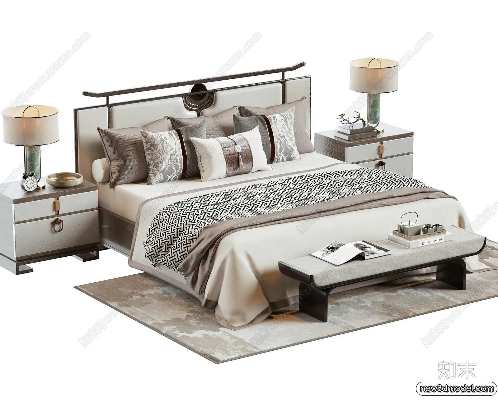 Bed 3D Models – 3D Furniture for Bedroom – 165