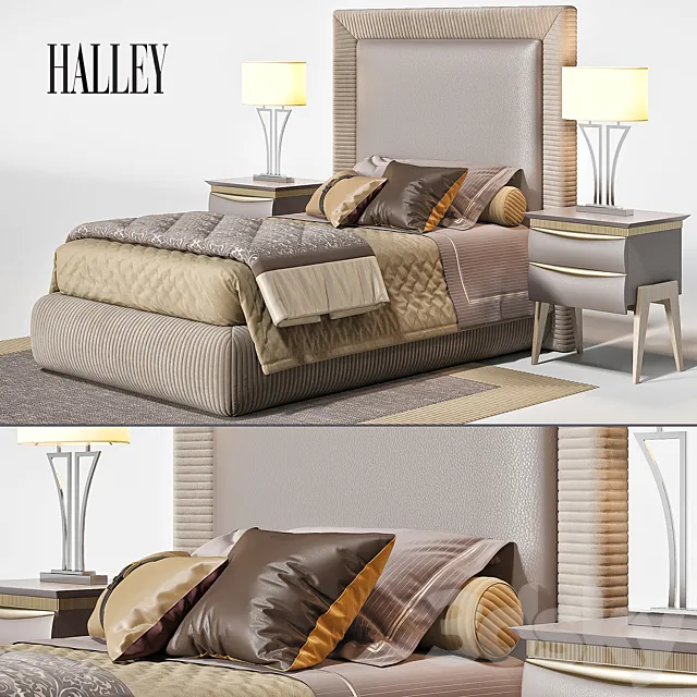 Bed Alex Halley J Collection 3DS Max Model