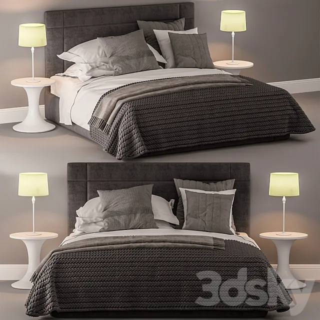 Bed and bed sheet set 2 3DSMax File
