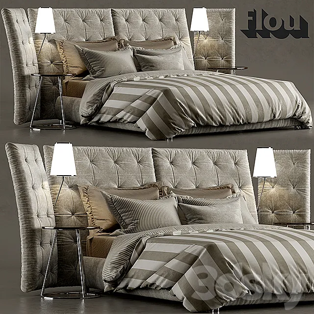 Bed ANGLE flou 3DSMax File