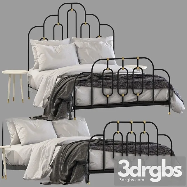 Bed Anthropologie Art Deco Bed 3ds Max Files