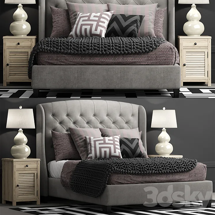 Bed Arched Queen 3DS Max