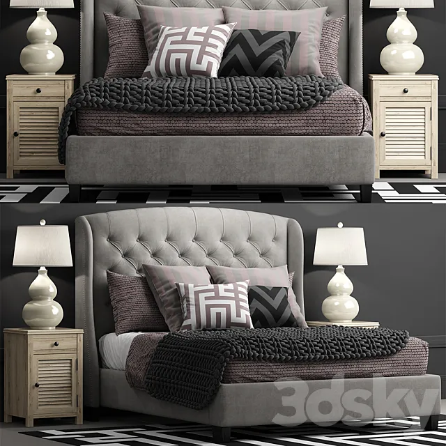 Bed Arched Queen 3DSMax File