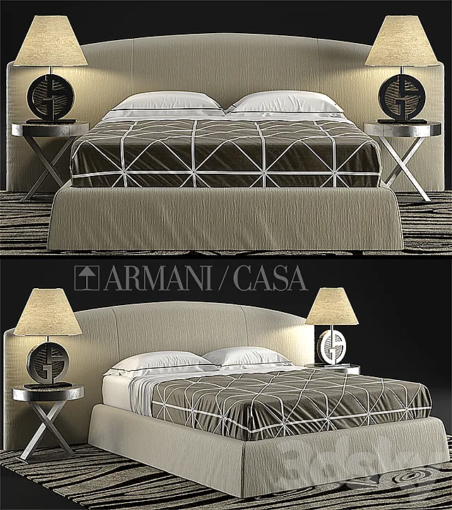 Bed Armani casa DANDY. CHERIE 3DSMax File