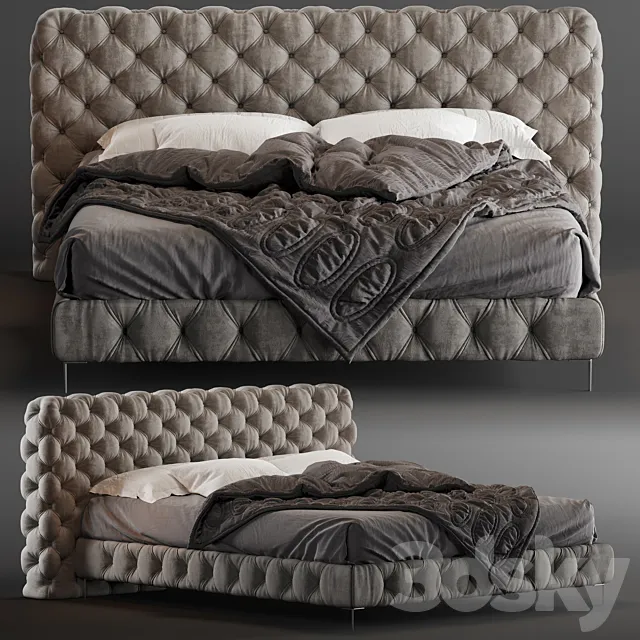 BED ASTON NIGHT 3DS Max Model