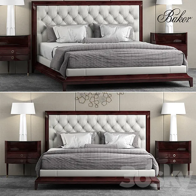 Bed baker MODERNE PLATFORM BED 3DSMax File