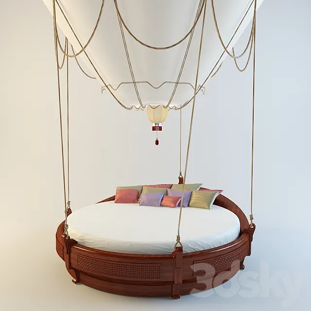 Bed balloon 3DS Max Model