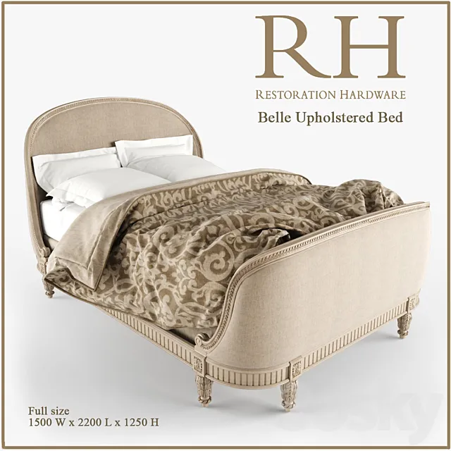 Bed Belle_RH 3DS Max Model