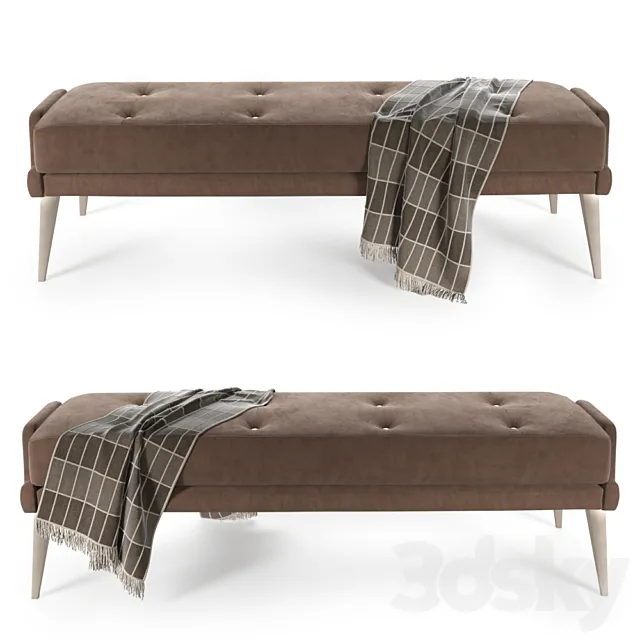 Bed Bench 3ds Max