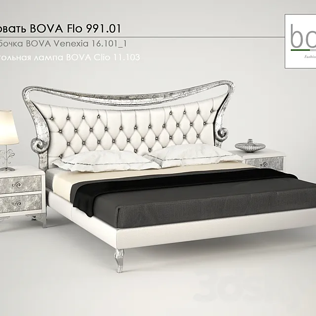 Bed BOVA Flo 991.01 3DS Max Model