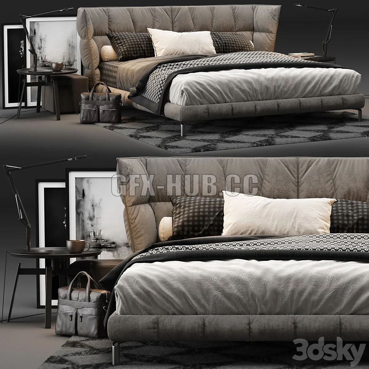 Bed & Breakfast Italia – Husk Bed 3dsMax Model