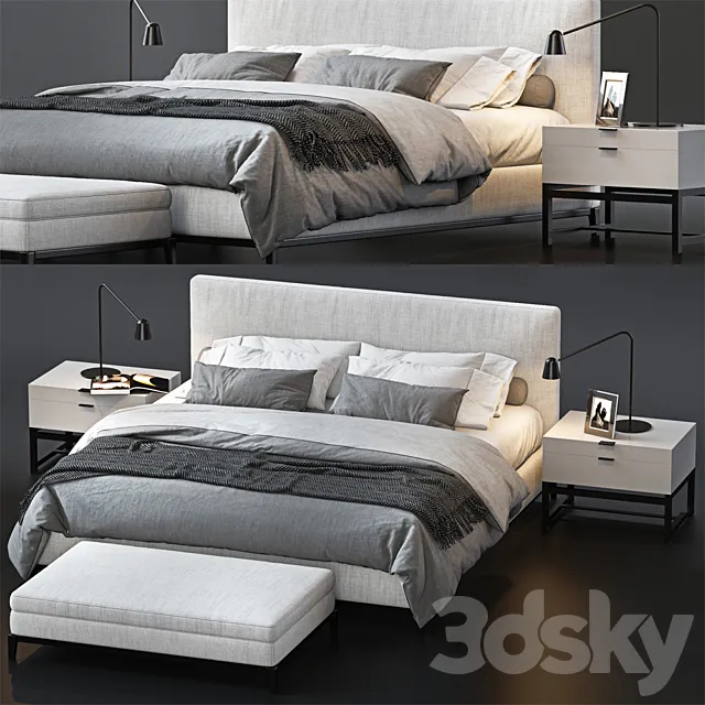 BED BY MINOTTI 5 3DSMax File