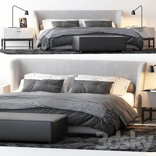 BED BY MINOTTI 6 3DSMax File