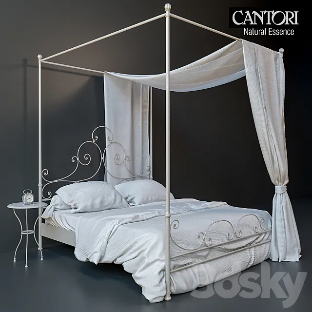 Bed-cantori-Natural Essence 3ds Max