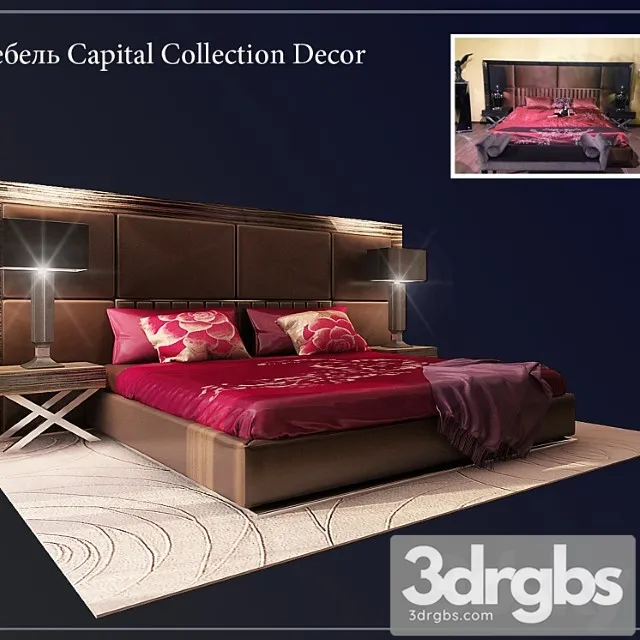 Bed Capital Collection Decor 1 3dsmax Download