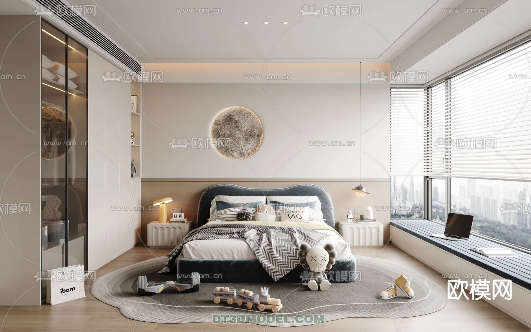 Bed Child – 3D Model For Interior Design – 420