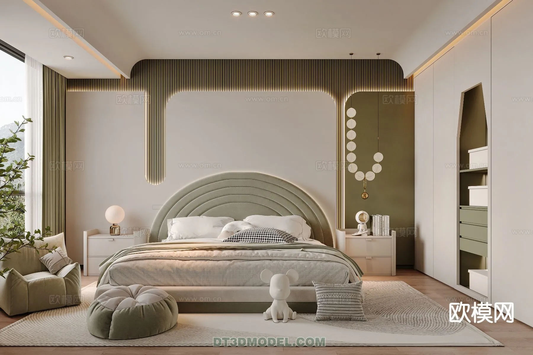 Bed Child – 3D Model For Interior Design – 463