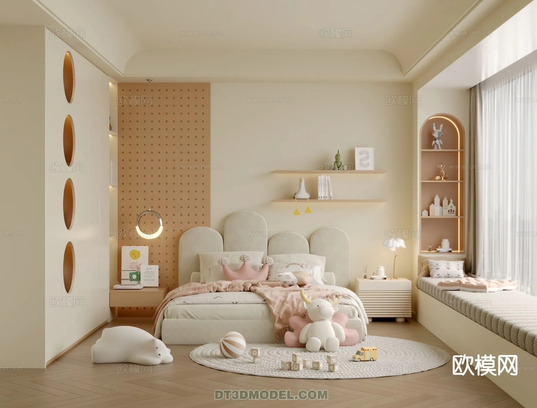 Bed Child – 3D Model For Interior Design – 505