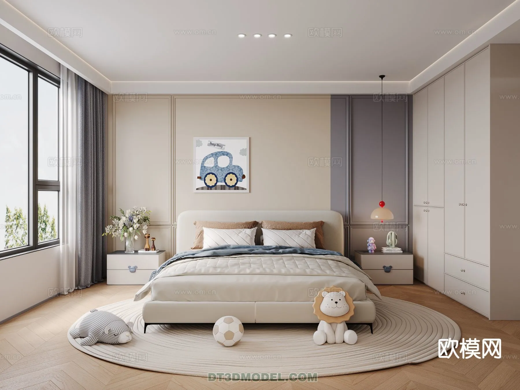 Bed Child – 3D Model For Interior Design – 507